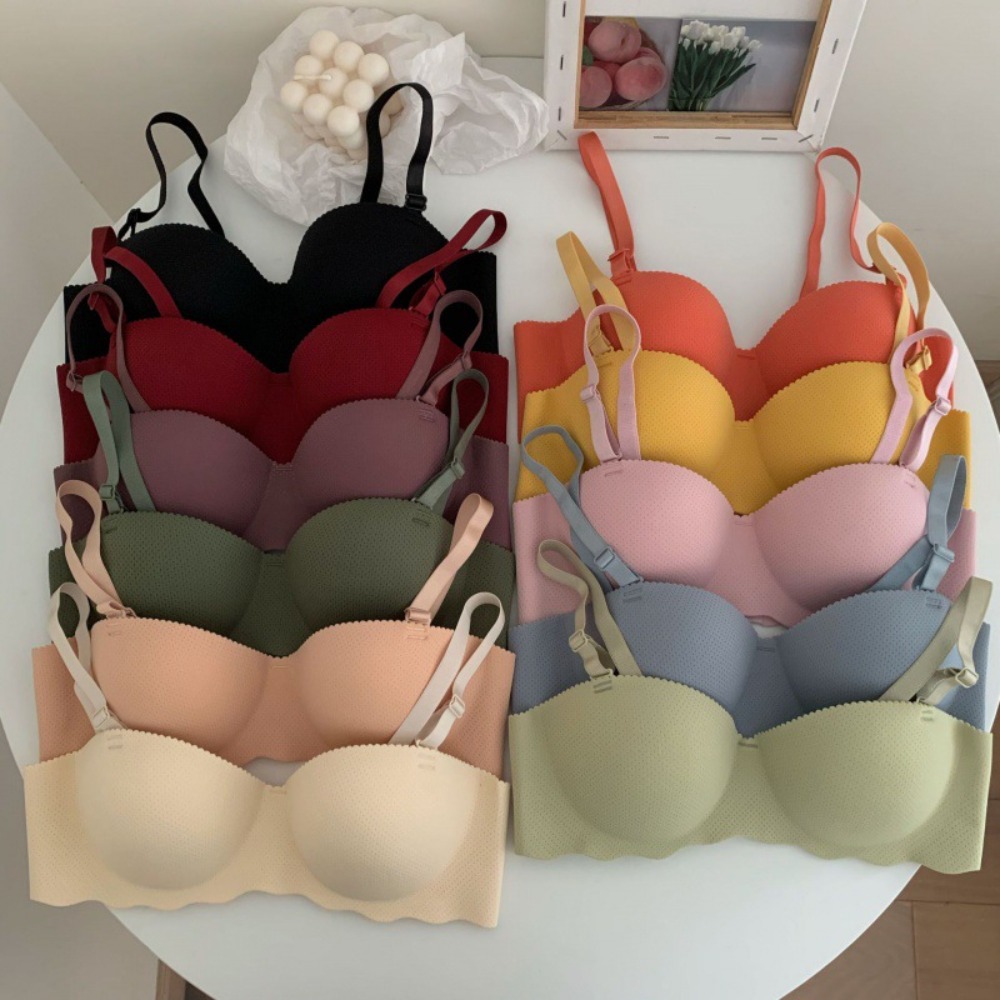 Wirefree Bra Comfort - Sexy Comfort Seamless Bra Adjustable Candy