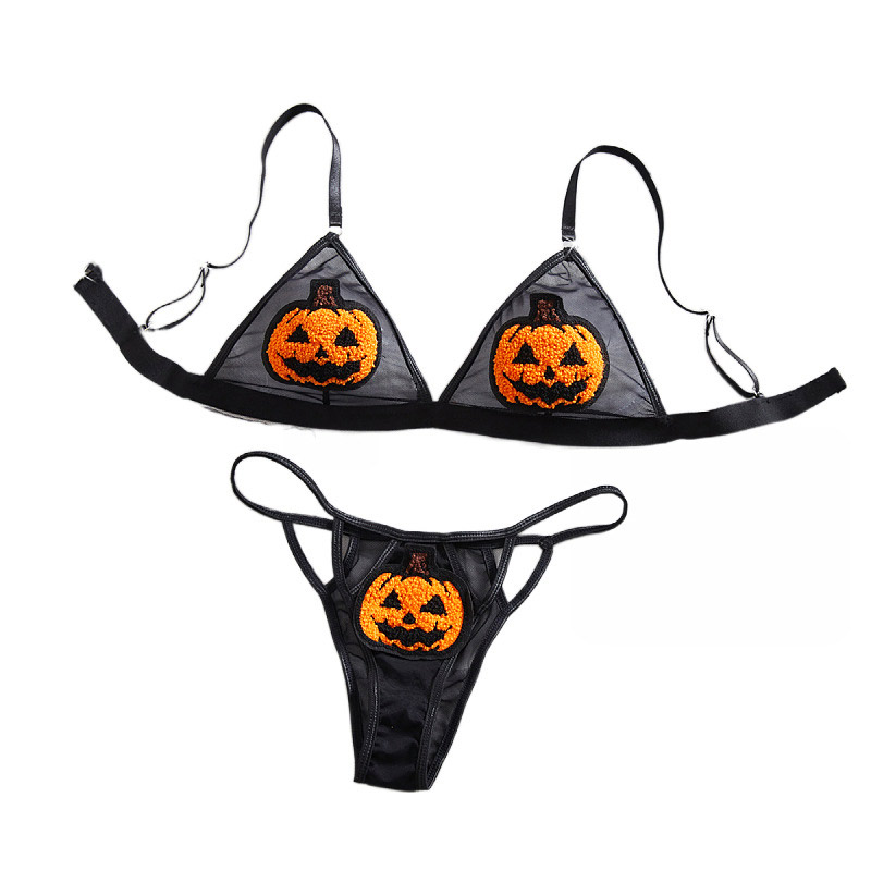 Sexy Bra Brief Set Halloween F - огляд і ціна Lace Bralette Set