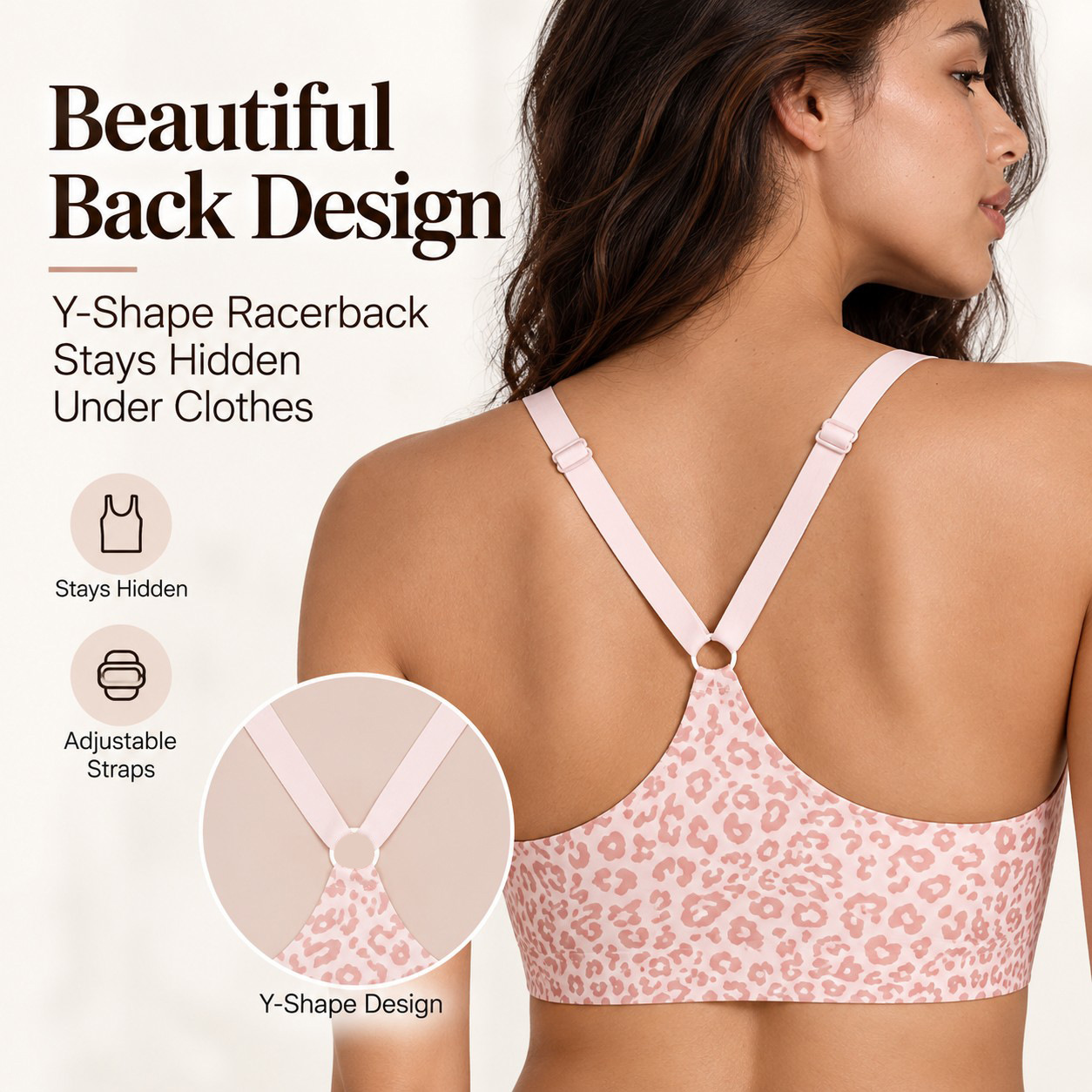Women's Leopard Print Double F - огляд і ціна Wirefree Bra Comfort