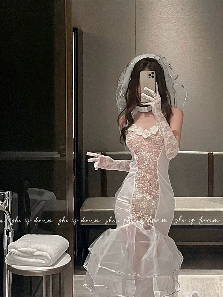Plus Qunque Sexy Women Bride C - огляд і ціна Lace Bralette Set