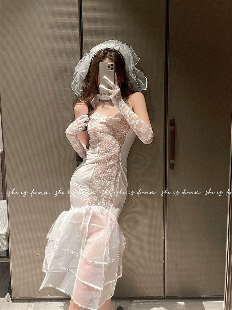 Plus Qunque Sexy Women Bride C - огляд і ціна Lace Bralette Set